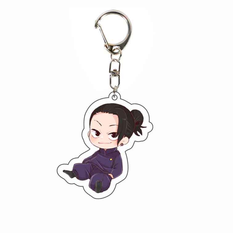 Klíčenka Jujutsu Kaisen: Yuji, Megumi, Gojo - Oboustranný akrylový přívěsek