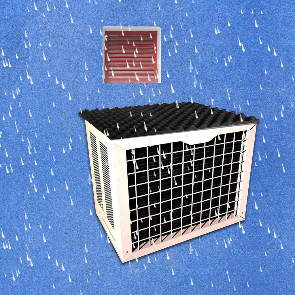 Window Air Conditioner Drip Cushion Removable Magnetic Air Conditioner Top Pad Rain Cover for Stop Dropping Noise