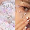 Miumi - Floral Adhesive Face Gem Makeup Decoration (Various Designs)