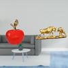 Ceramic Bull Figurine Sculpture Modern Artwork Home Decoration Fruit Statue Chinese Cattle Ornament