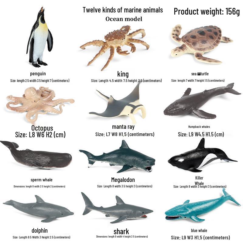 Emperor Penguin Marine Animal Model Toy Set for Kids