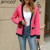 BITCED Premium Jacket Autumn Casual Colour-Block V-Neck Knitted Cardigan