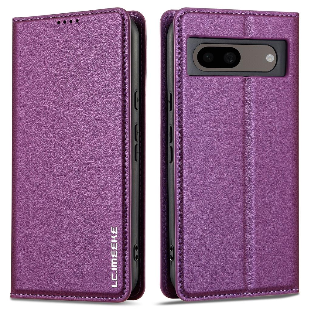 LC.IMEEKE L1 Series for Google Pixel 8a Case PU Leather Wallet Stand Protective Phone Cover