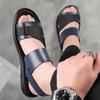 Men Trending Summer Outdoor Leisure Non-Slip Beach Indoor Slippers Slides Fashion Beach Shoes Slippers Men's Sandals 2025
