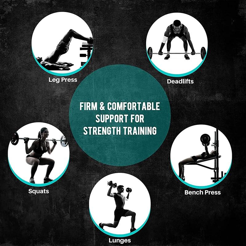 Cross Border EVA Adjustable Weightlifting Fitness Belt for Men, Breathable Compression Training, Deep Squat Support, Hard Pull S