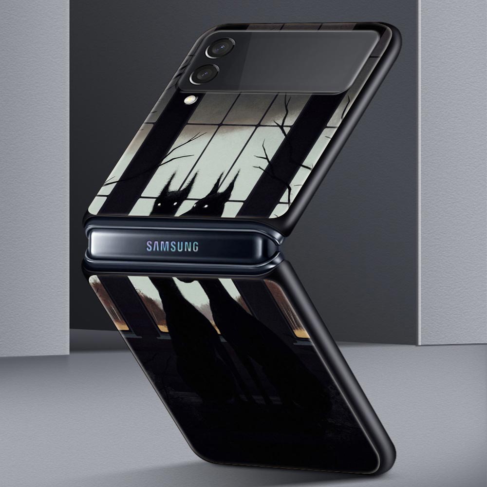Doberman Dog Hard PC Phone Case For Samsung Galaxy Z Flip 7 6 5 4 Black Cover For Galaxy Z Flip 3 Foldable Fundas Shell Capa Bag