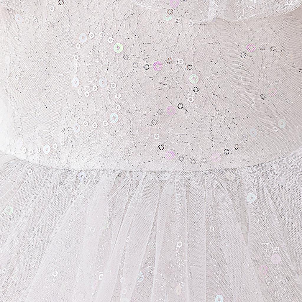 Abito da Bambina Abito Elegante di Alta Gamma Design Ricamo di Pizzo Danza sul Piano Matrimonio Damigella d'Onore