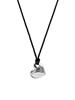 Efor Heart & Black Cord Necklace
