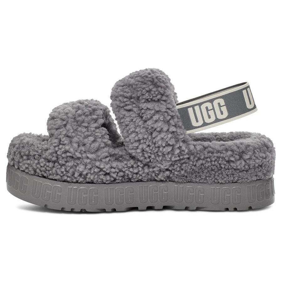 (WMNS) UGG Oh Fluffita Slide Grey Women s 1120876-LGH EU 37