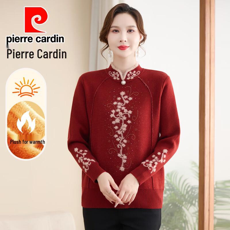 Pierre Cardin New Chinese Style Women's Winter Knit Sweater