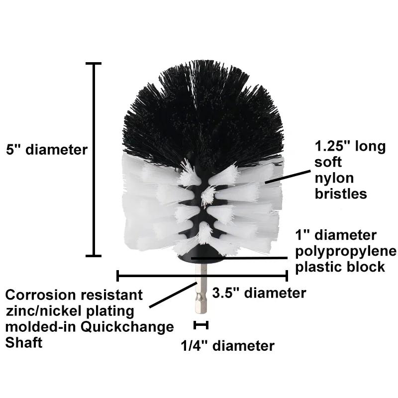 Self Service Car Wash Electric Drill-Brush Kit Power Scrubber Brush for Bathroom Surface Tub Furniture Tile Tires Cleaning Tool