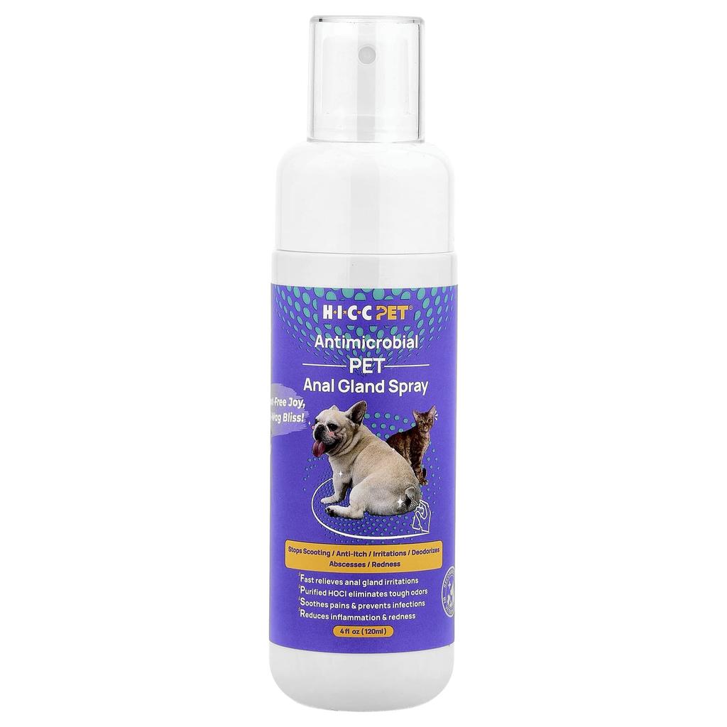 HICC Pet, Antibacterial Cat Care, for Dogs and Cats, 120ml (4fl Oz)