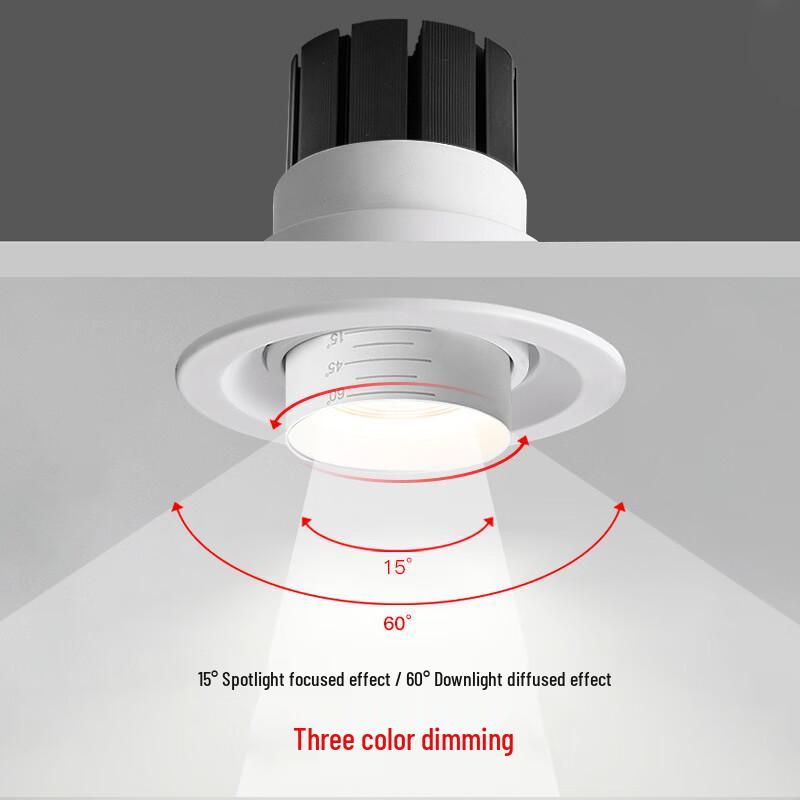 Oeny 20W Embedded LED Spotlight, 6000K White