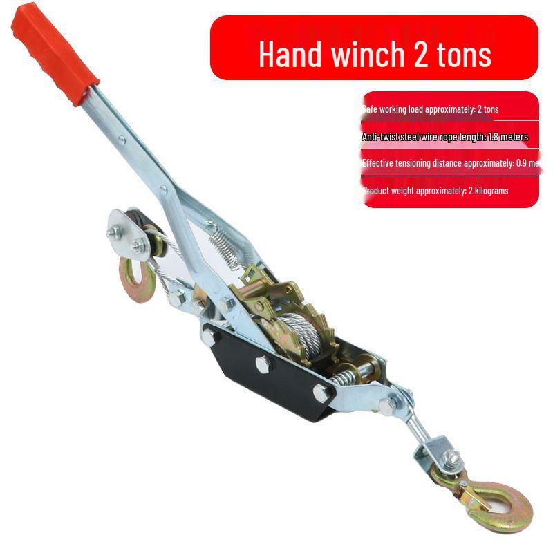 Doppelhaken Manuelle Ratsche Seilspanner 1-4T