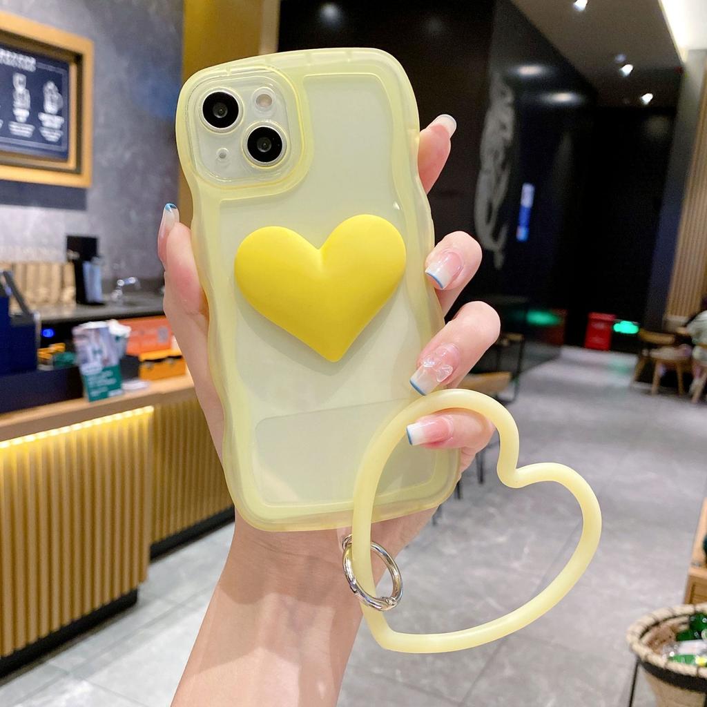 Applicable To Apple 14 Mobile Phone Case Wave Edge Love Bracelet IPhone 15 Soft Shell XR Anti-fall Soft Shell Protective Case