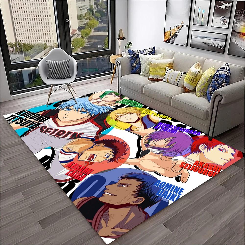 3D Anime Kuroko's Basketball Cartoon Carpet Rug for Home Living Room Bedroom Sofa Doormat Decor,kids Area Rug Non-slip Floor Mat