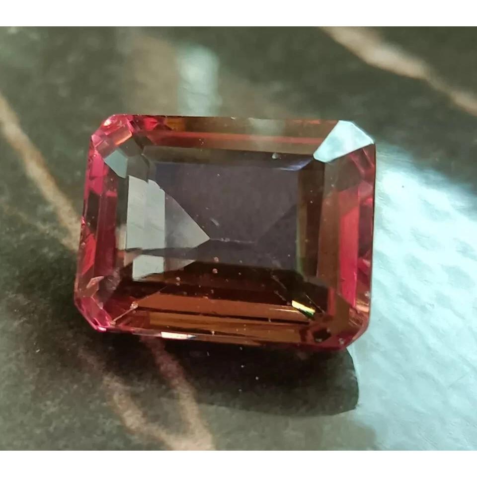 10-12 Ct Natural Alexandrite Bi-Color Change Emerald Cut Stunning Gemstone