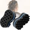 Large Size Dual-sided Sponge Brush For Effortless Beautiful Blue Wave Curls
