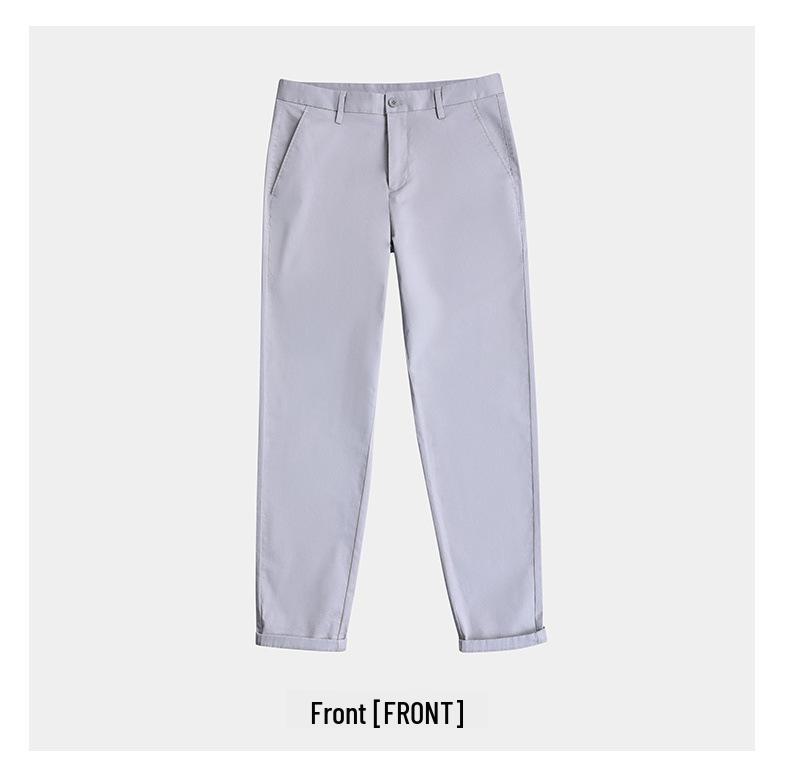 Men's 2023 Spring/Autumn Loose Straight Cotton Casual Trousers - Trendy Korean All-Match Style