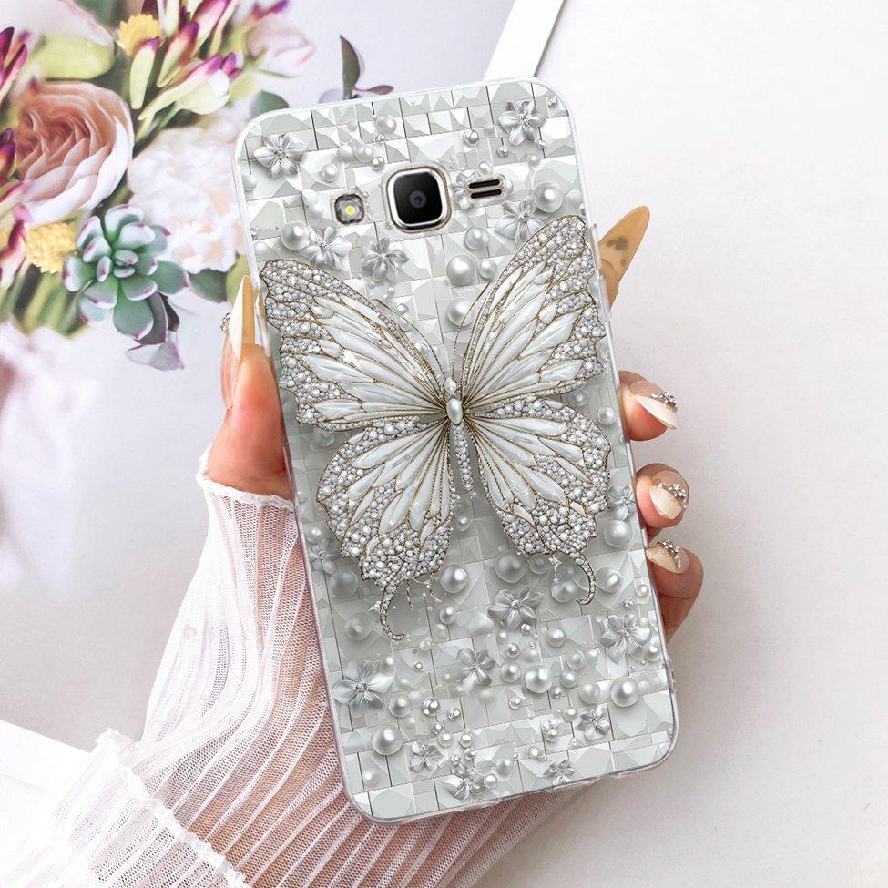 Clear For Samsung J2 Prime G532M G532G G532F Cover For Samsung Galaxy J2 Prime Case Cute Fashion Butterfly Funny Painted Casing