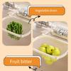 Sponge Rack Foldable Sink Strainer Suction Cup Waste Hanging Net Bracket  Leftover Soup