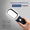 High Definition 11X Magnifying Glass for Seniors Reading with LED Light Foldable Design Desktop Handheld 1-in-1 Magnifier