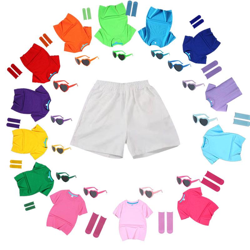 Tute colorate per la stagione della laurea dei bambini, abbigliamento da coro e da ballo