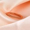 Trendy 2MM Tri-Color Stainless Steel Ribbed Ring