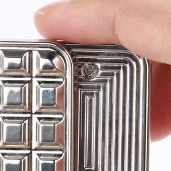 1/2Pcs Metal Fidget Slider Portable Stress Anxiety Relief Textured Slider Kids Teens Adults Magnetic Fingertip Slider Pocket EDC Slider Sensory Toy