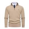 Herren Langarm-Poloshirts und Pullover für Herbst und Winter sind warm und bequem. Casual und trendige Pool-Shirts mit halbem Reißverschluss und Stehkragen