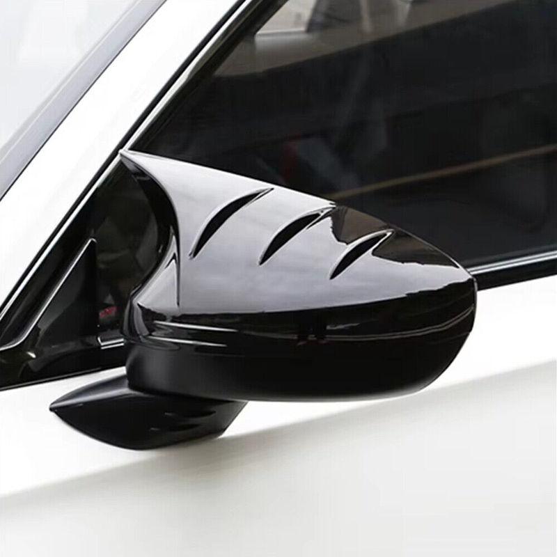 For Honda Civic 11th 2024 Car Sticker Rearview Side Mirror Cover Wing Cap Exterior Door Rear View Case Trim Carbon ABS