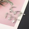 Love Heart Zircon Titanium Steel Ear Studs for Women