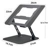 360° Rotating Aluminum Laptop Stand with Adjustable Height and Heat Dissipation