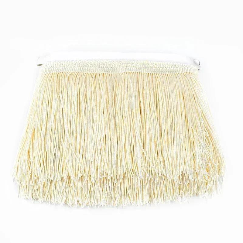 5M Meetee Polyester Tassel Fringes 10-30cm Lace Trim Ribbon for Dress Curtain Decorative Ribbons Fringe Fabric Sewing Accessory