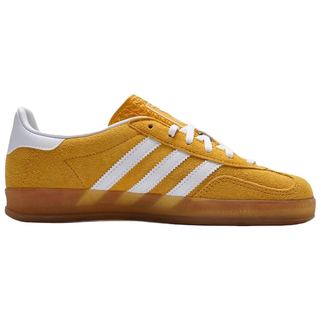 Adidas Originals Gazelle Indoor Comfortable Versatile Low-Top Training Shoes Women Sneakers Yellow KH6037
