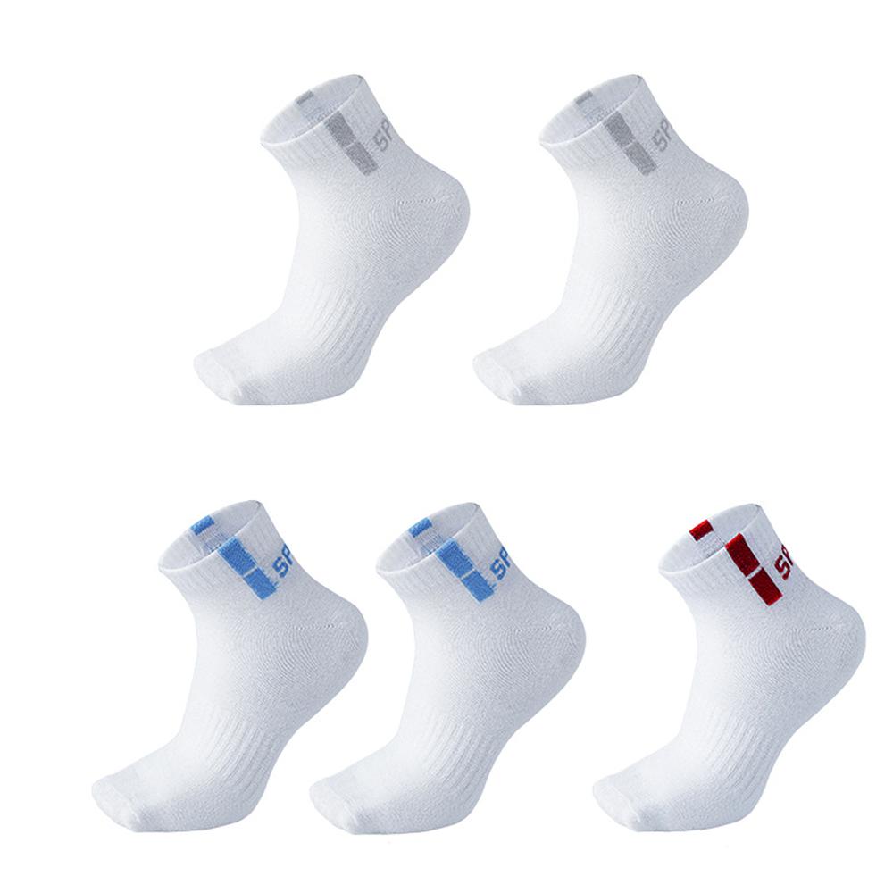 

5 пар мужских дышащих хлопковых спортивных носков, нескользящие, с низким вырезом, невидимые носки для занятий в спортзале, бега и повседневной носки One Size