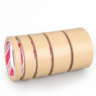 Nastro in Carta Kraft Biodegradabile Ecologico da 30M Marrone Attivato con Acqua Nastro Adesivo Gommato Rinforzato per Fissaggio Pittura