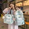 Schoolbag Japanese Ins New High-value Fresh and Sweet Star Moon Backpack for Junior High School Students Casual and Lightweight Backpack