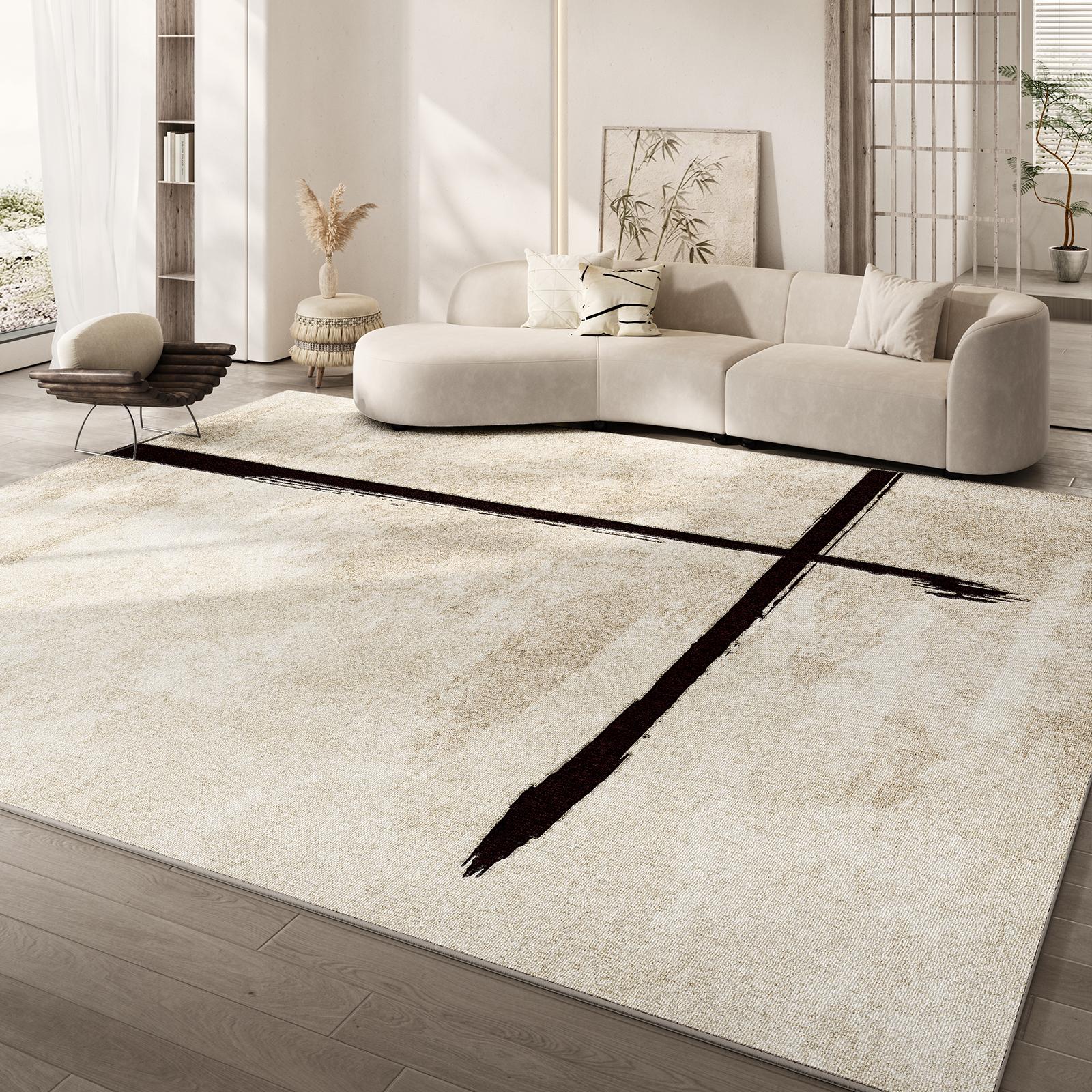 

Wabi-sabi Plush Carpet Large Soft Fluffy Rug for Living Room Bedroom Thick Anti-slip Floor Mat Home Decor 80*120cm