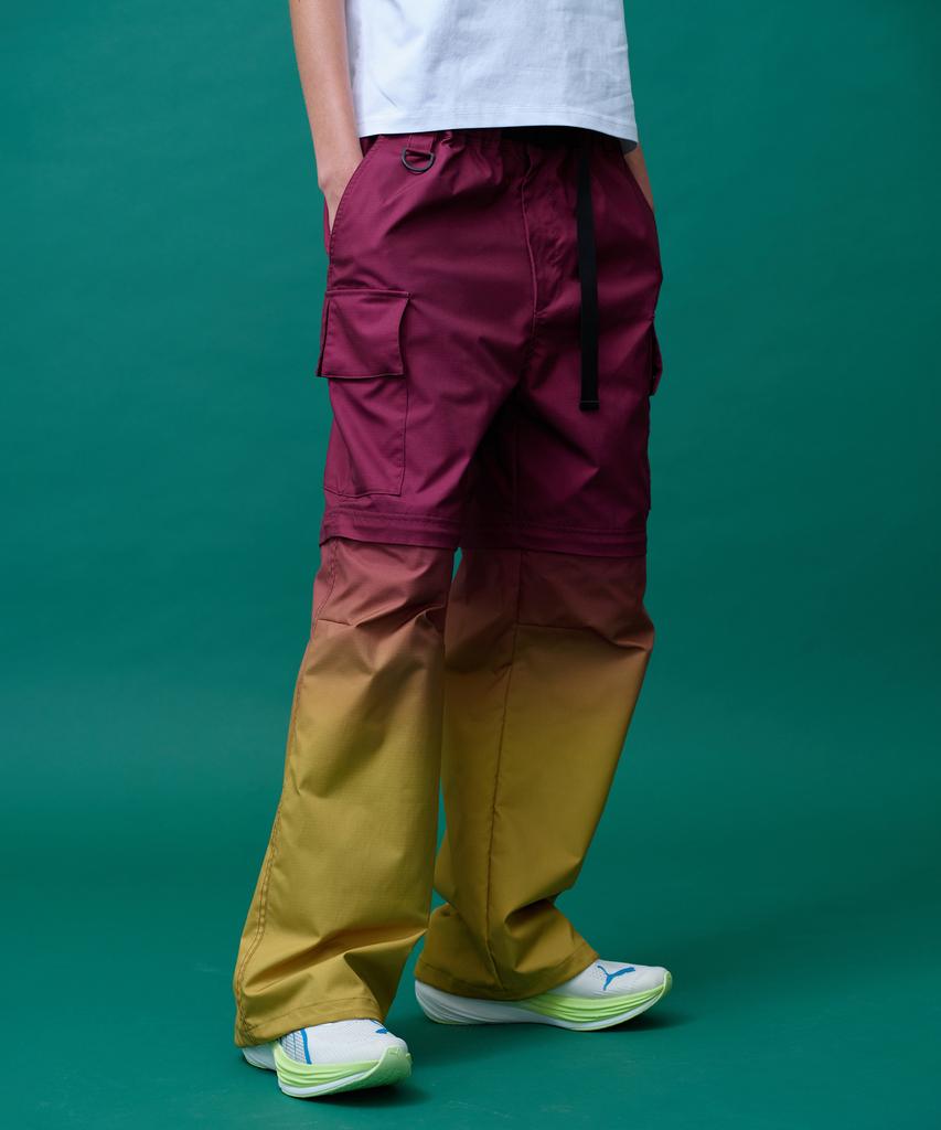 Minasu Gradient Convertible Hiking Pants_Red