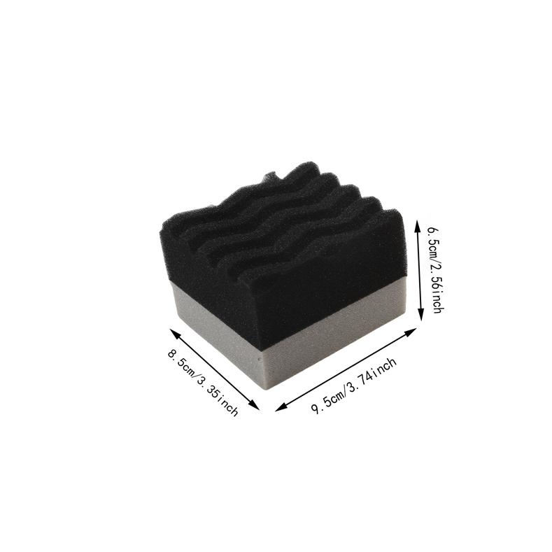 2Pcs Car Tire Shine Applicator Pads Auto Wheel Wax Detailing Cleaning Sponge Tire Shinning Tools