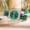 Niche High-End Women'S Watch Light Luxury Calendar Quartz Watch Women'S Green Water Ghost Watch