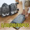 1-30 Stück Schuhe Aufbewahrung Organizer Taschen Vlies Reise Tragbar Schranktasche Wasserdicht Tasche Kleidung Transparent Hängende Tasche