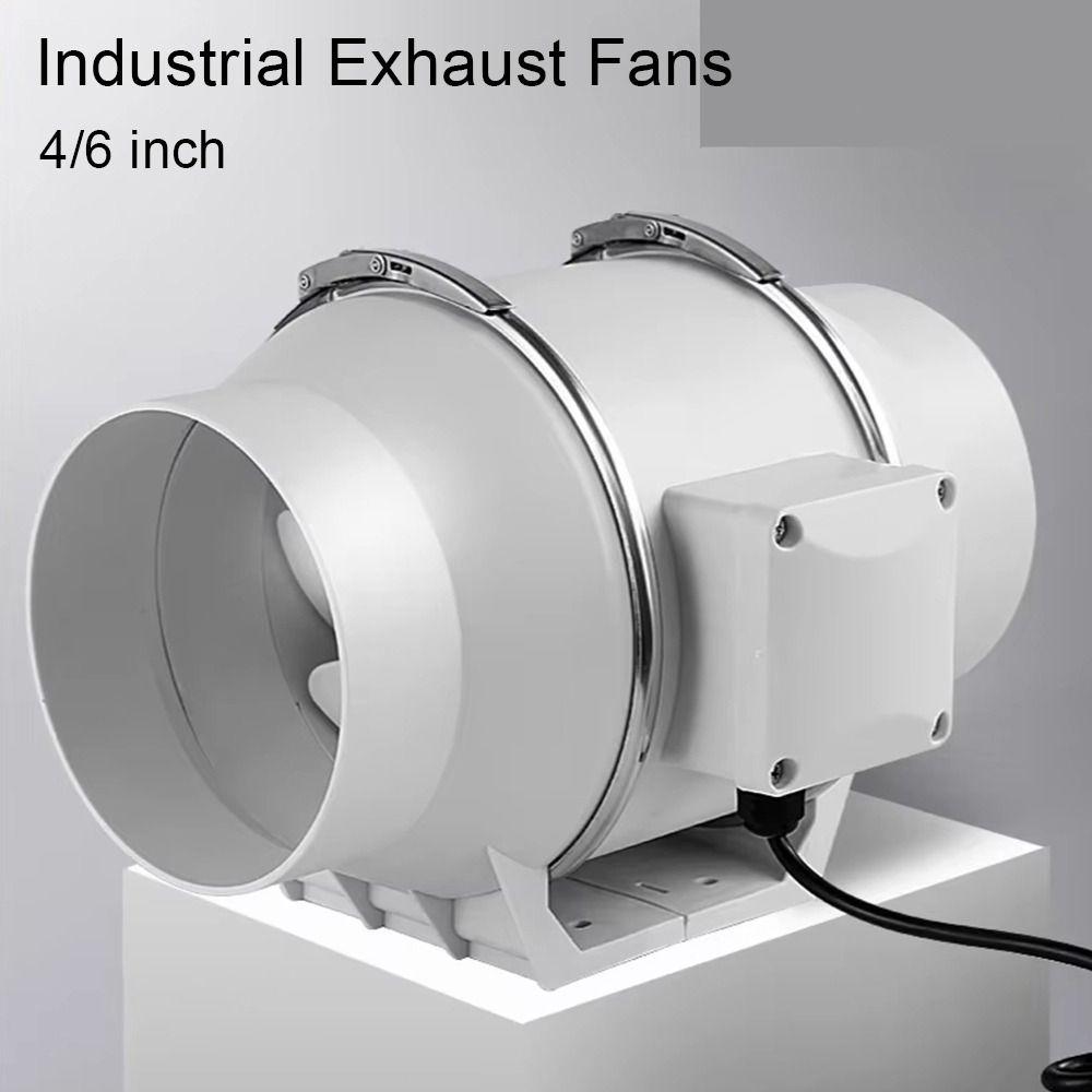 1ks 4/6palcový průmyslový odsávací ventilátor Tichý odsávací ventilační ventilátor Koupelna Kuchyně Toaleta Zeď