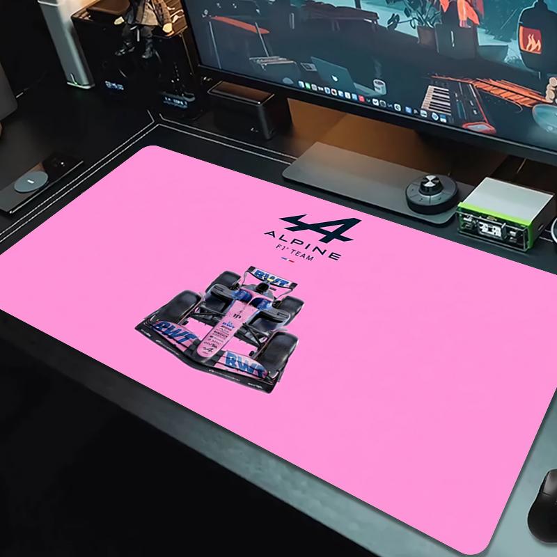 Alpine F1 Spitze Unifarbene Mauspads Große Gaming-Tischunterlage Rutschfeste Laptop-Tablet-Große Mauspads XXL-Matte Mini-PC-Spielmatte Mit verriegeltem Rand_XIA 30cmx60cm(11.8x23.6inch)