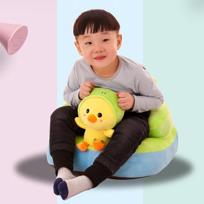 Infant Safety Seat Soft Stuffed Animal Baby Sofa Plush Baby Cushion Feeding Chair Learning To Sit Kids Back Support Plush Toy