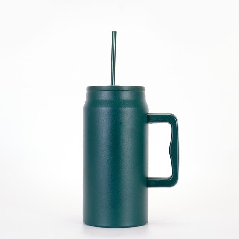 50oz Leak-Proof Portable Straw Cup: Ideal for Hot & Cold Drinks, Outdoor Activities, and Car Use