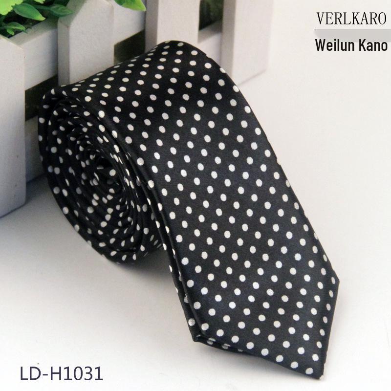 Multi-Color Student 5cm Narrow British Casual Polyester Silk Printed Tie