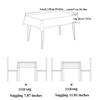 Grey Tablecloth, Waterproof and Oil Resistant, Coffee Table Mat, Home Grid, Wash Free PVC Tablecloth