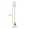 Japanese Style Bamboo Panda 304 Stainless Steel Coffee Stirring Spoons Set